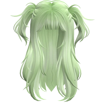 Messy Pigtails Wolf Cut(Green)