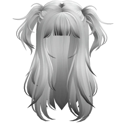 Messy Pigtails Wolfcut (Gray Ombre)