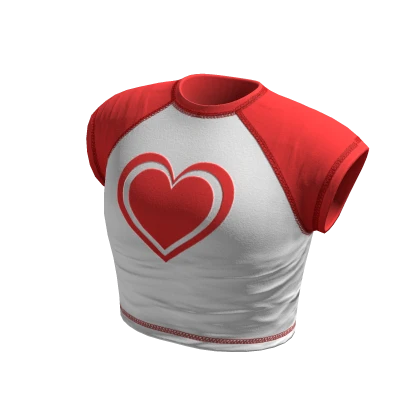 Valentines Baby Tee Red