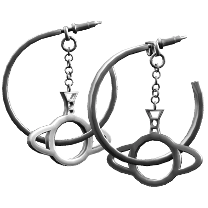 Planet Hoop Earrings