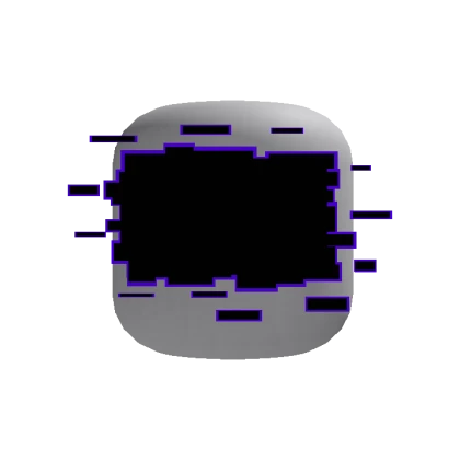 Animated Glitch Face Purple