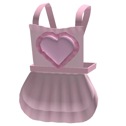 Kawaii Heart Apron Pink