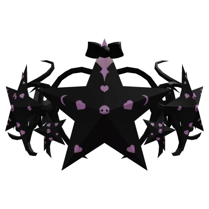 Kawaii Skull Star Cyber Sigil Crown V2