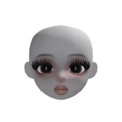 Ghost girl doll head (deep dark skin tone)