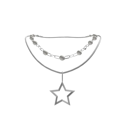 Star Layered Pearls Necklace