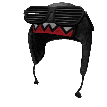 Dark Domo Beast Bear With Glasses Beanie