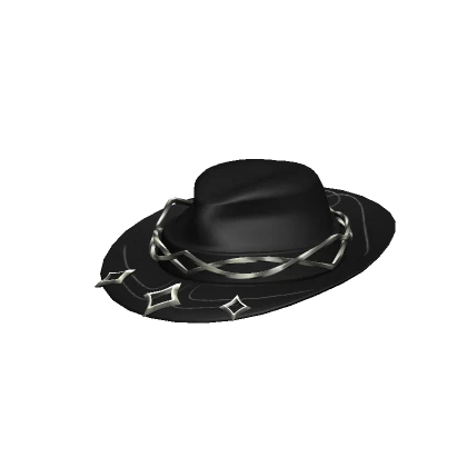 Silver Metalique Fedora