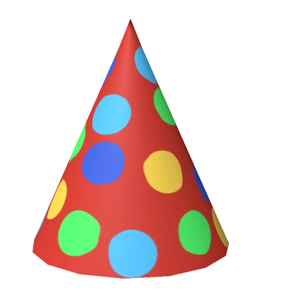 Polka-Dot Party Hat (Red)