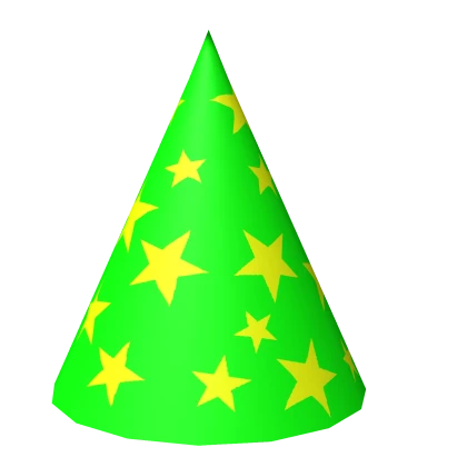 Green Starry Party Hat