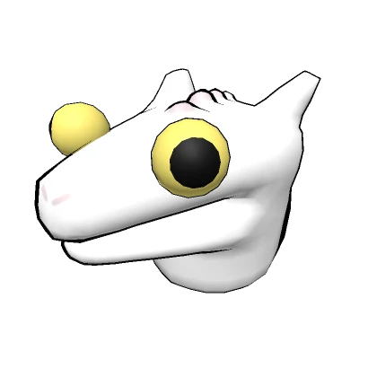 White Dancing Dragon Head