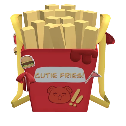 ୨୧ Cute matching french fries bear backpack 1.0