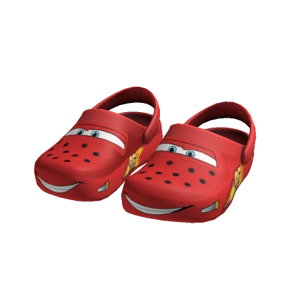 Lightning Racer Car Clogs W/ Straps