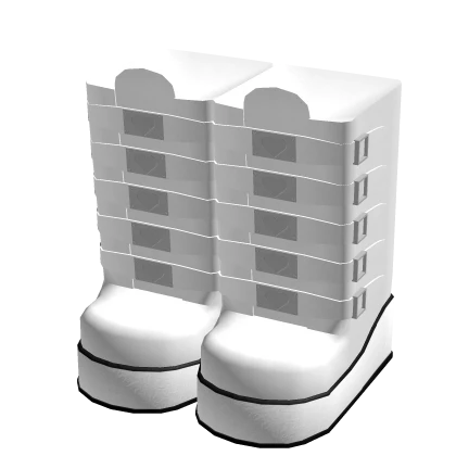 High Thigh White Boots