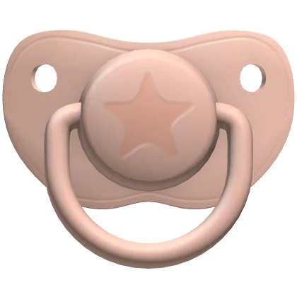 Baby Orange Star Pacifier