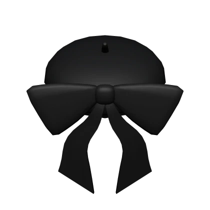 Pretty Goth Emo Black Anime Vintage Bow Beret