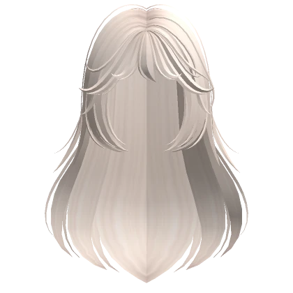 Long Flowy Anime Hair w/ Bangs (Beige)