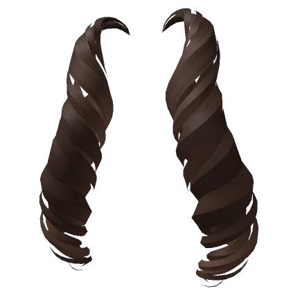 Long Hair Pigtail Extensions - BROWN