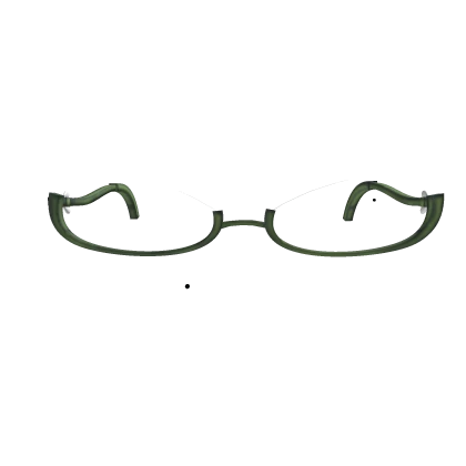 Low eye glasses + beauty mole (green)