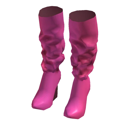 Scrunched diva Boots (Pink)