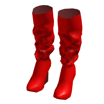 Scrunched diva Boots (Red)