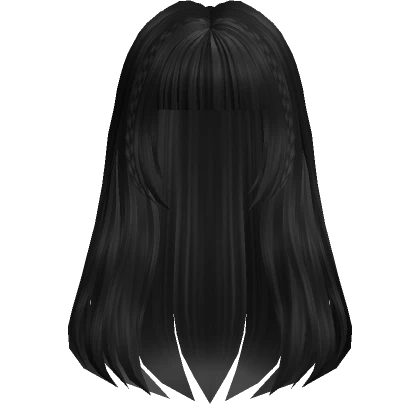 Soft Flowy Straight Long Hair (Black)