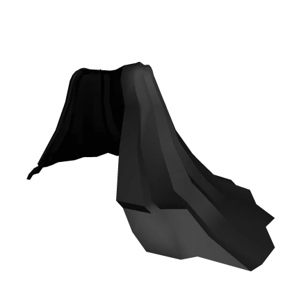 Black Long Full Drag Train Skirt