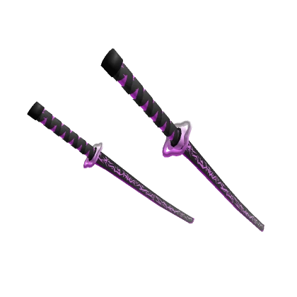 Pink Dual Enchanted Katanas