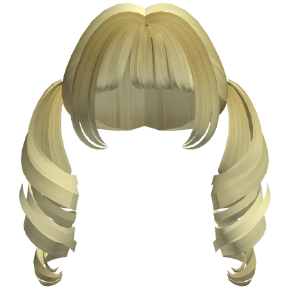 apple blonde popstar low gyaru curled pigtails 