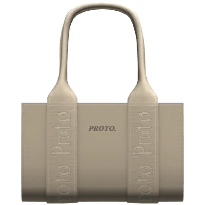 Trendy Tote Bag - Beige