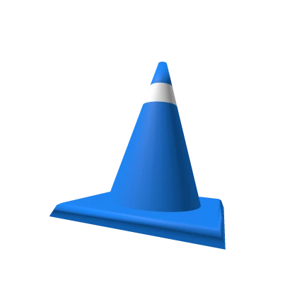 Blue Traffic Cone