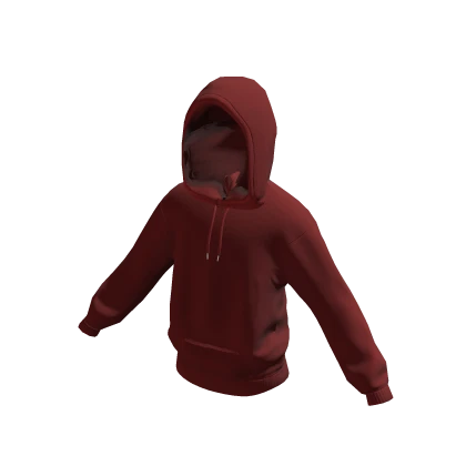 Hoodie (Hood Up) Red