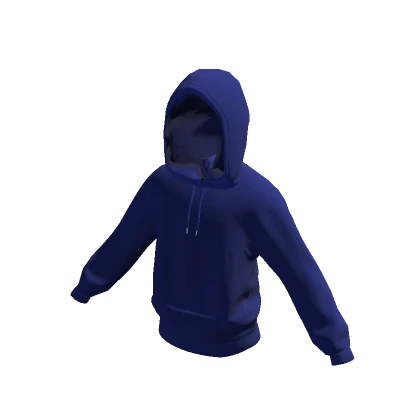 Hoodie (Hood Up) Blue