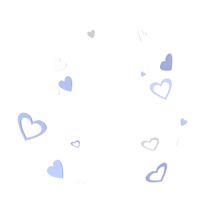 Blue Heart Confetti