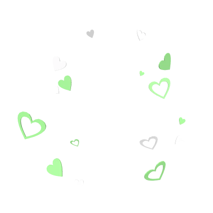 Green Heart Confetti