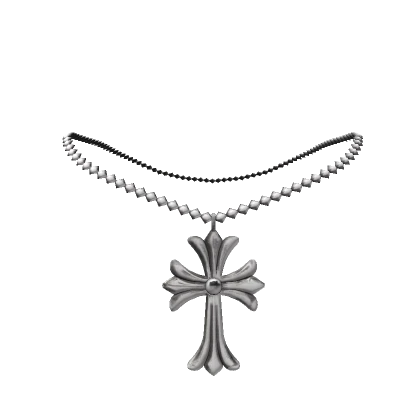 Chrome Cross Bead Necklace [3.0]