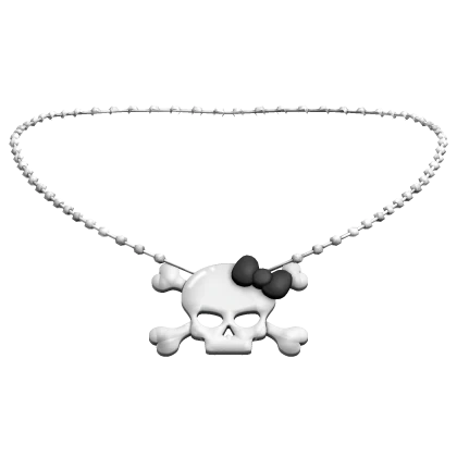 ♡ skull necklace