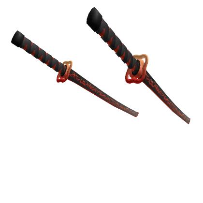 Red Dual Enchanted Katanas