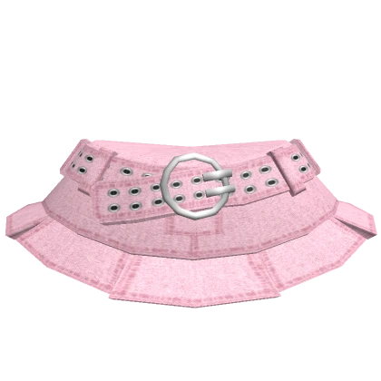 🎱Y2K Buckle Belted Corduroy Pastel Pink skirt