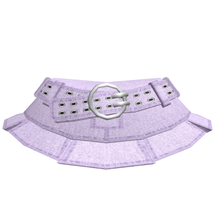 🎱Y2K Buckle Belted Corduroy Pastel Purple skirt