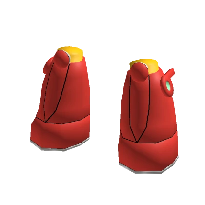 Red Egg Head Boots