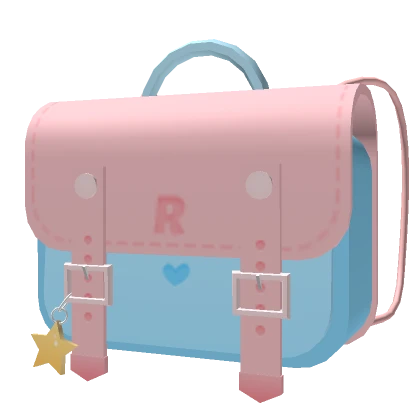 Pink Blue Schoolbag