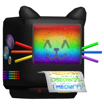 Glitched Cat Printer Pet