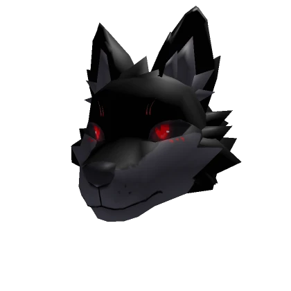 Black Wolf Head