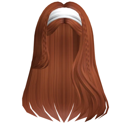 Soft Long Wavy Headband Hair (Ginger)