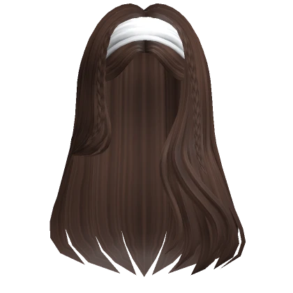 Soft Long Wavy Headband Hair (Brown)