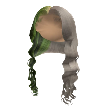 Wavy Middle Part [Green & Grey]