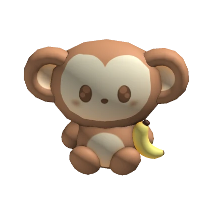 ♡ monkey plushie (holdable)