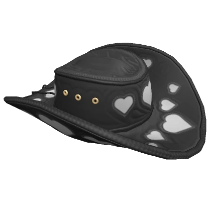 BerryBox Feb '24 Valentines Heart Cowboy Hat Black