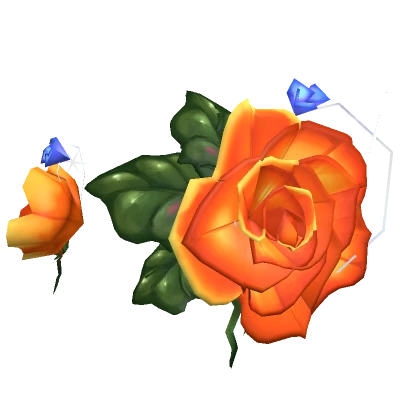 Asymmetrical Orange Roses