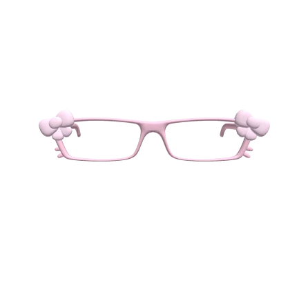 Cute pink kawaii glasses w/ bow